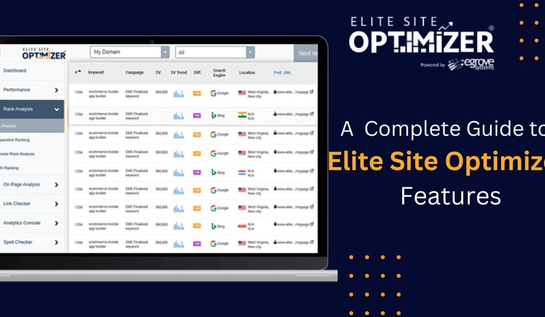 a complete guide to elite site optimizer features